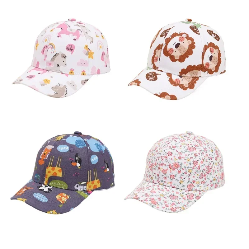 Baseball Cap Baby Hat Kids Sun Hat Summer Baby Snapback Hat Cartoon Baby Girls and Boys Visor Cap Outdoor Children Baseball Cap Toddler Sun Hats for Kids
