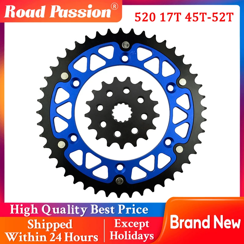 

Motorcycle 17T 45T 46T 47T 48T 49T 51T 52T Front & Rear Sprocket For YAMAHA WR250 WR400 WR450 WR450F YZ250 YZ400F YZ450 YZ450F