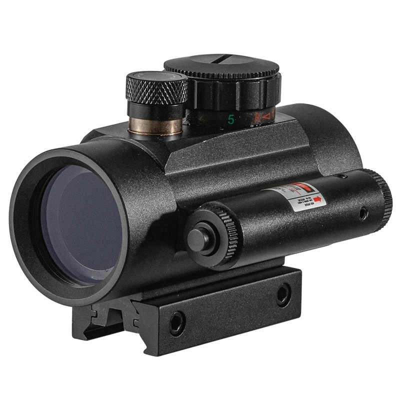Diana 1X40 Met Rode Laser Red Dot Sight Scope Corss Sight Tactical Optics Riflescope Fit 11/20mm Rail Rifle Voor De Jacht