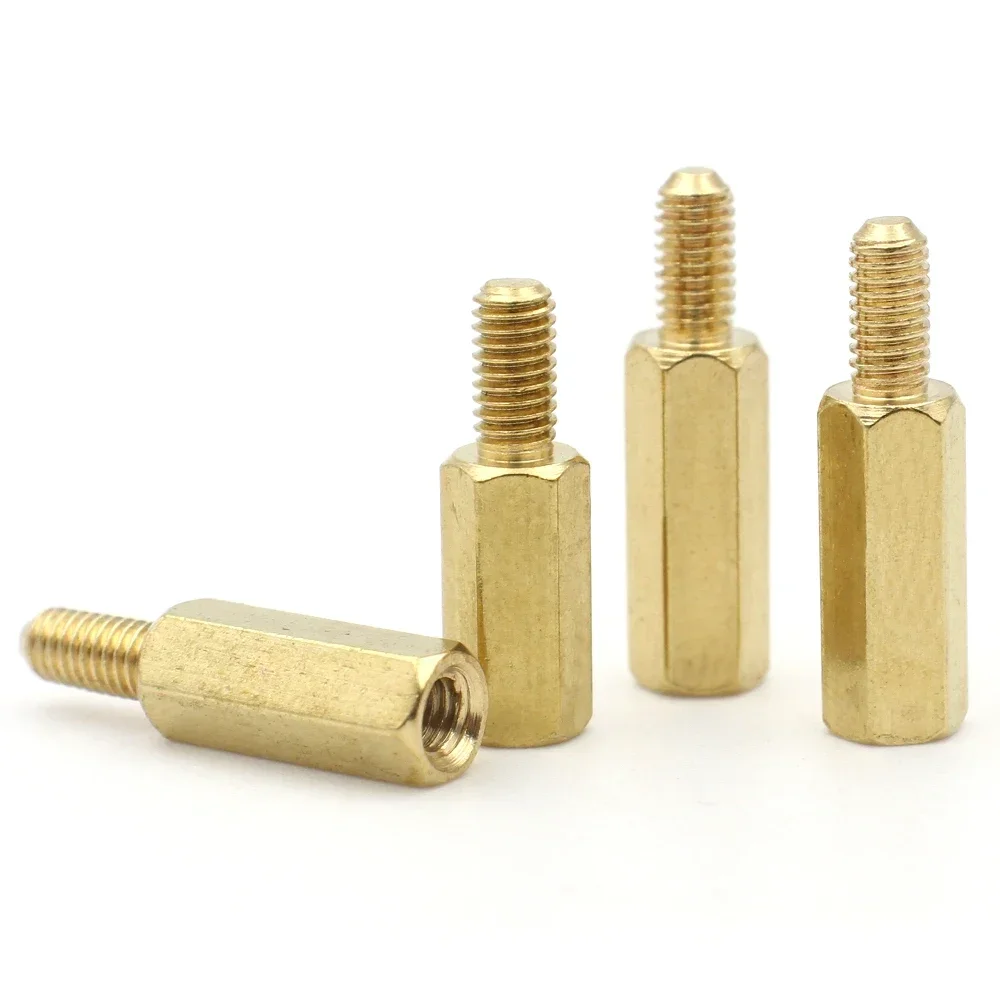 Male to Female Brass Spacer Long Hexagonal PCB Standoff Spacers 5/10/20/50pcs aluminum standoff spacer