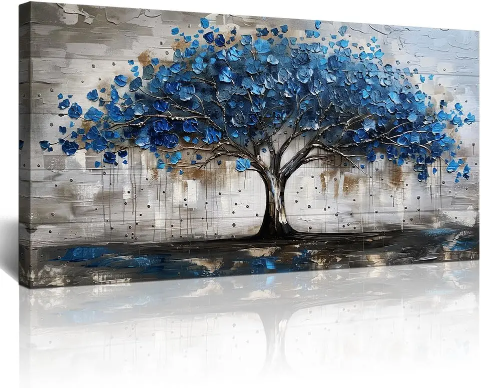 Framed Canvas Tree Panorama - close view