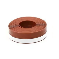 Windproof Door Bottom Seal Strip - Double Protector - 25mmx3m (Brown)