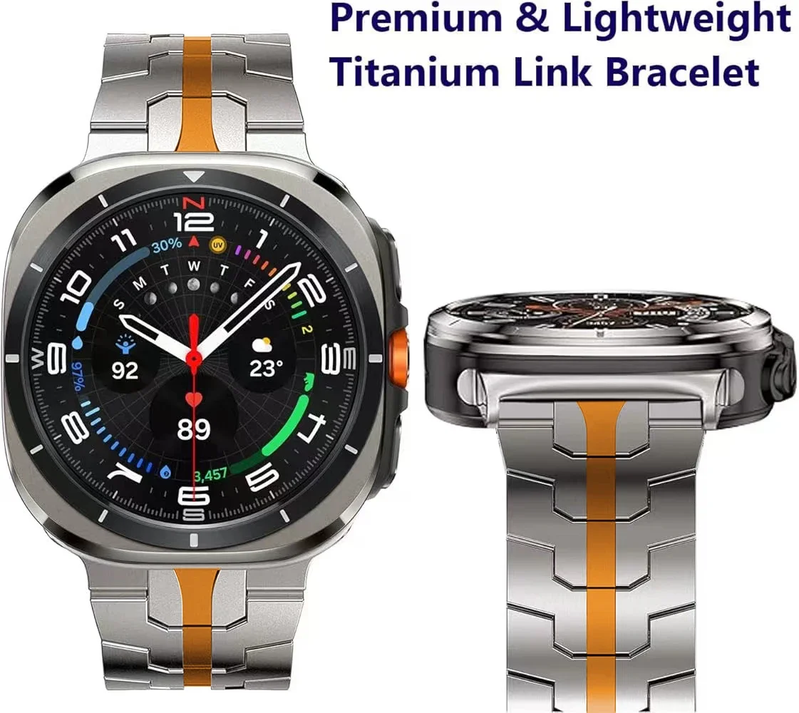 Luxury Titanium Metal Band for Men - Premium Watch Bracelet Strap