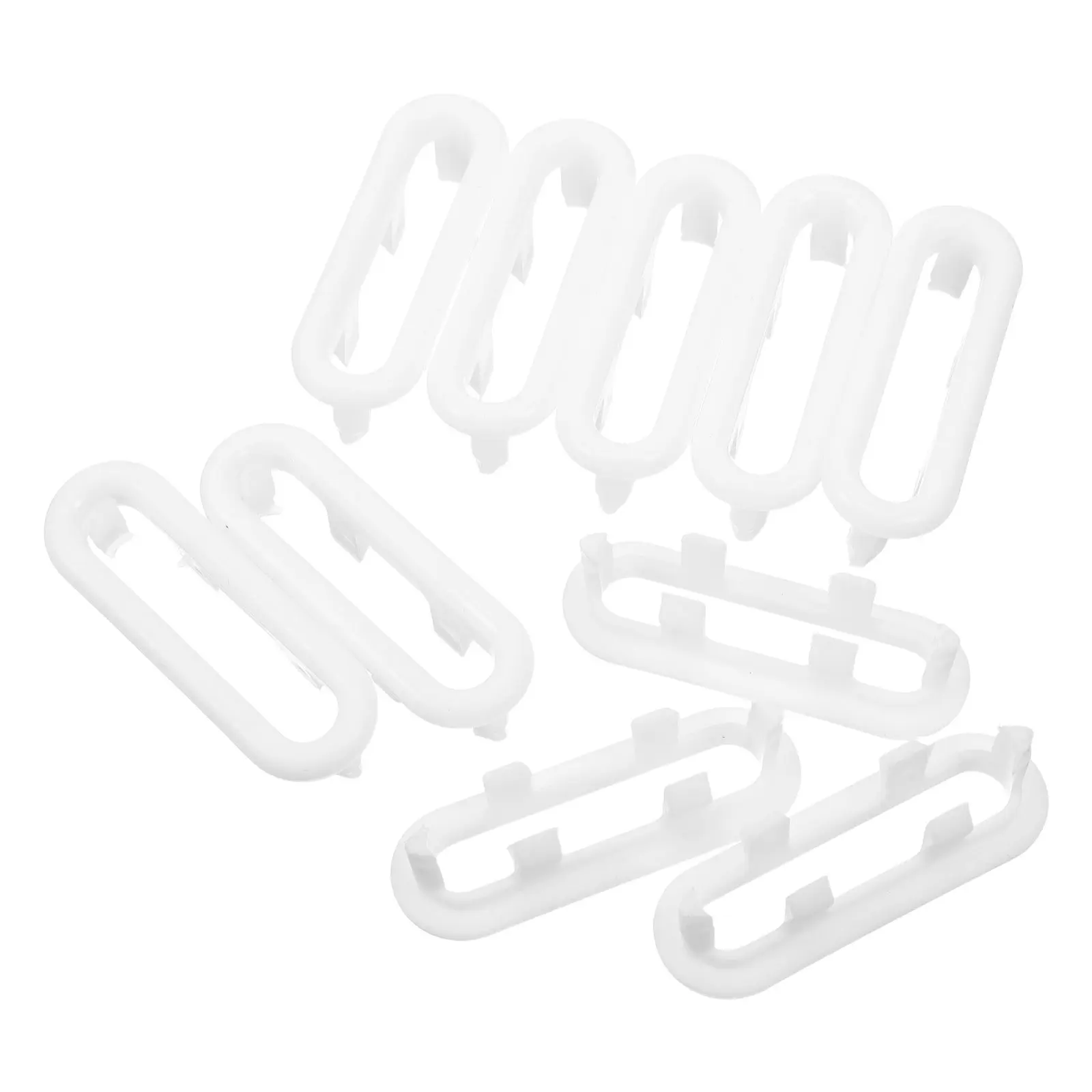 싱크대 장 화이트 오버플로우 플레이트 10개, 욕실 및 주방 세면대의 막힘 방지용 오버플로우 커버 인서트