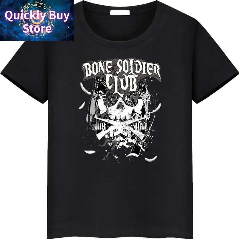 2023 New Bullet Club T-Shirt Pro-Wrestling Kenta EVIL Jay White Gedo BONE SOLDIER CLUB Summer MEN Short Sleeve t shirt