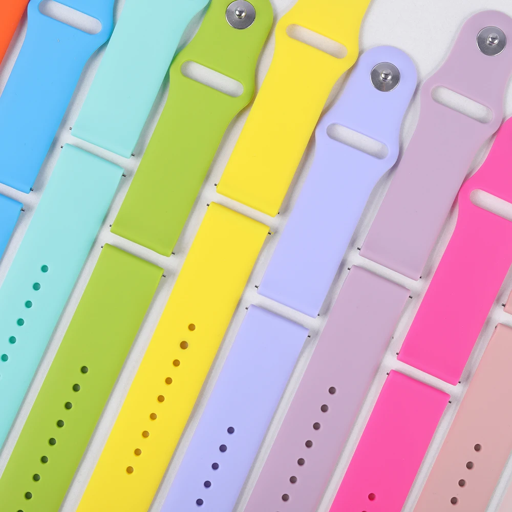 Versatile Silicone Sport Watch Band (20mm/22mm) - Premium Strap Replacement