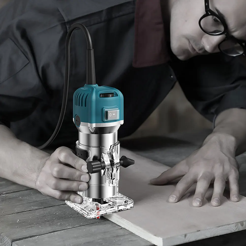 Wood Router Machine 6 Speeds 800W 110/220v 30000rpm for 6.35mm Milling Cutter 6