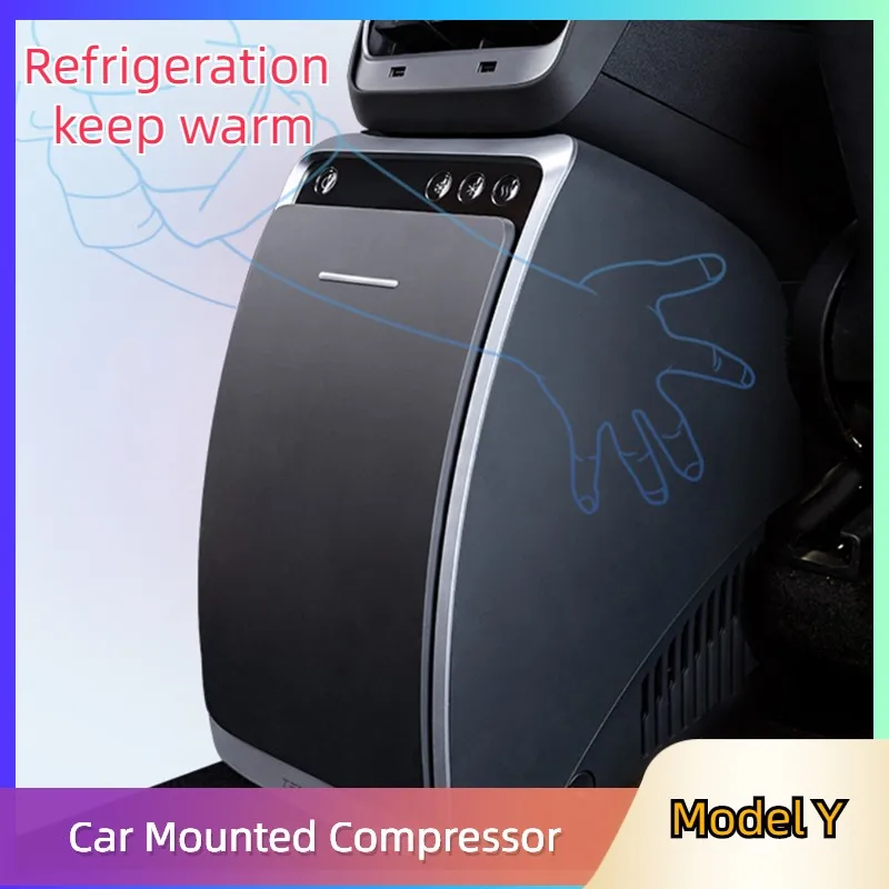 The Rear Seat Refrigerator in the Car is Suitable for Tesla Mode Y Compressor Refrigeration keep