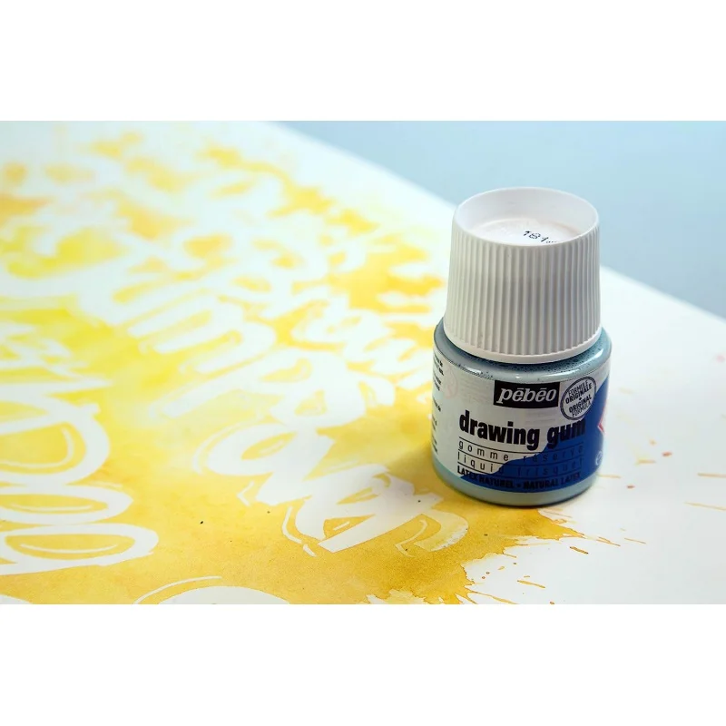 Masking Fluid Pebeo Easy Peel Liquid Latex Masking Fluid Drawing Gum Dries Quickly For Ink Watercolor Gouache Crafts Supplies-45ml Bottle masking fluid