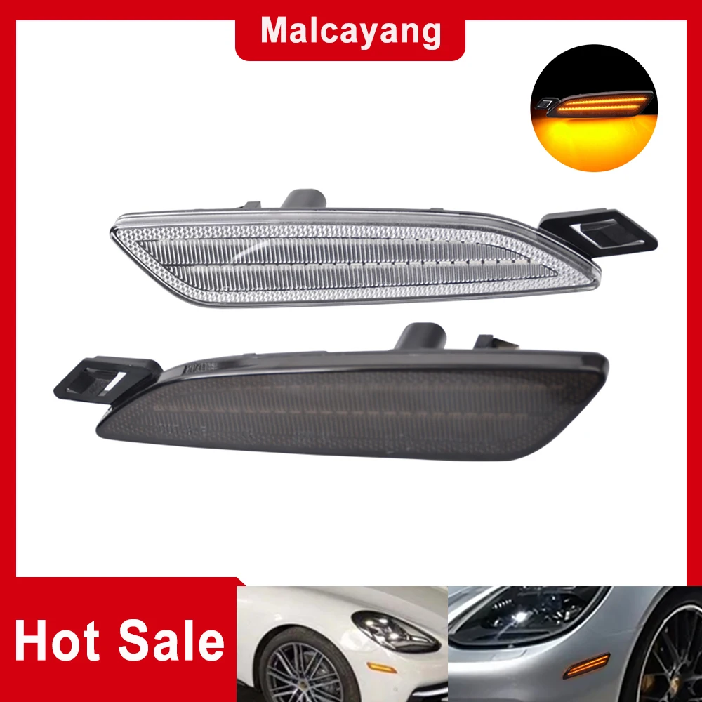

Быстрая доставка 970631047 970631048 для Porsche Panamera 970 2014-2016 лампа указателя поворота светодиодный, боковой, габаритный фонарь янтарная