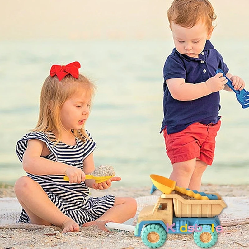 Kids Beach Sand Toys Set Travel Beach Toy Sand Castle Building Kit for Boys and Girls Large Sand Shovel Outdoor Party Gift — view 5
