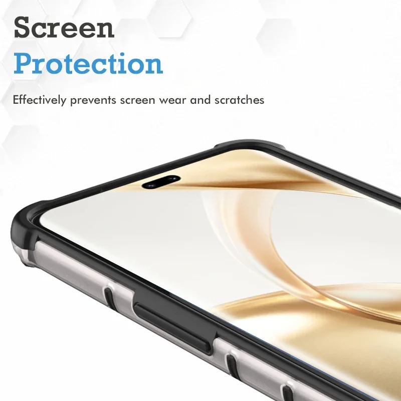 Honeycomb Pattern Armor HD Shockproof Protective Phone Case