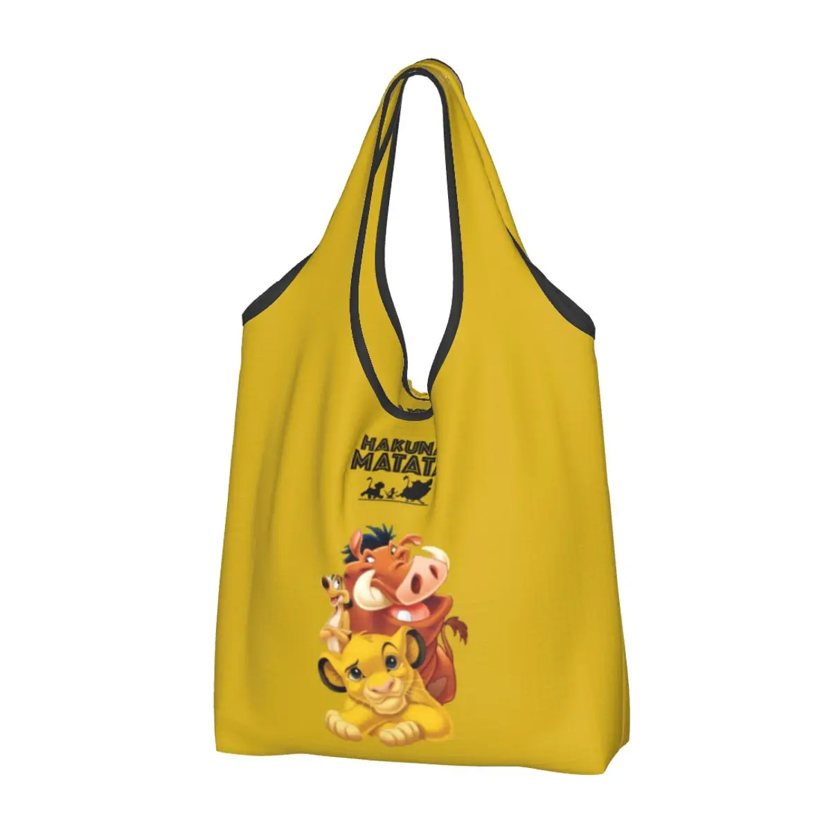 

Модные сумки-шопперы Simba Pumbaa с изображением короля льва, портативные сумки-шопперы для продуктов Hakuna Matata, сумка через плечо