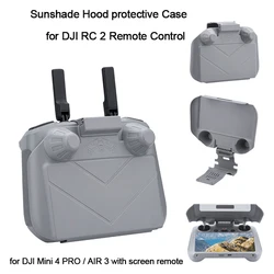 2 in 1 Screen Protector Shell for DJI Air 3/Mini 4 Pro RC2 Remote Controller Sun Hood Sunshade Cover for RC 2 Drone Accessories