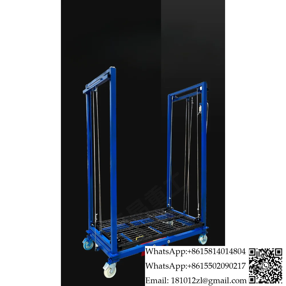 Electric scaffolding lift 5 meters 8 meters intelligent mobile lifting platform foldable small electric scaffolding car