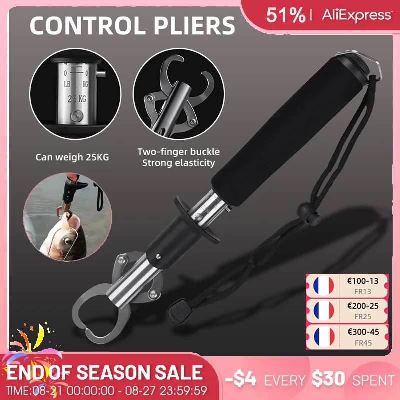 

Stainless Steel Fish Control Device Control Fish Pliers Fish Clamp Luya Pliers Fish Mouth Clamp Fish Device Fishing Supplies