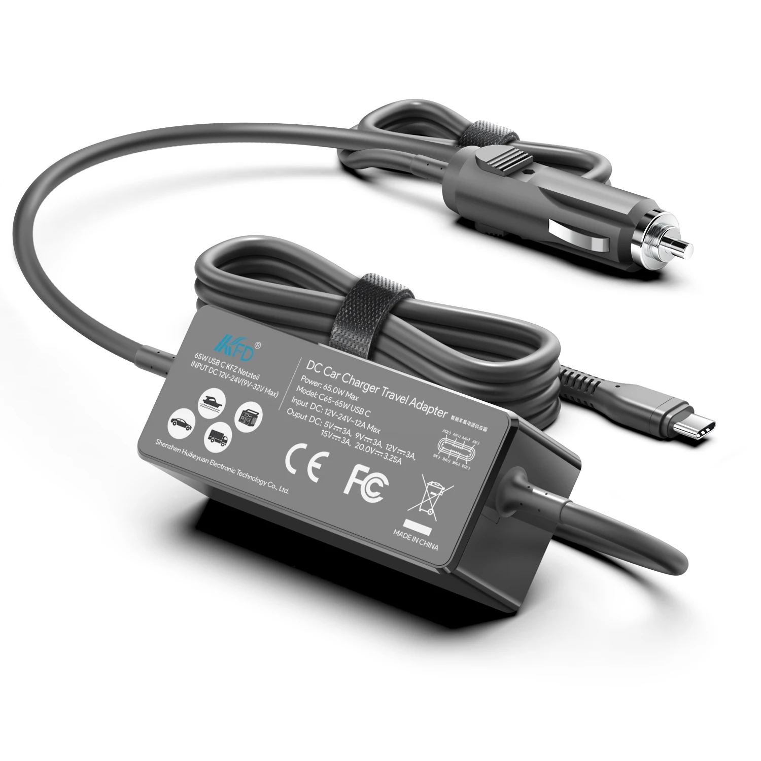 Chargeur Voiture USB et USB C 30W