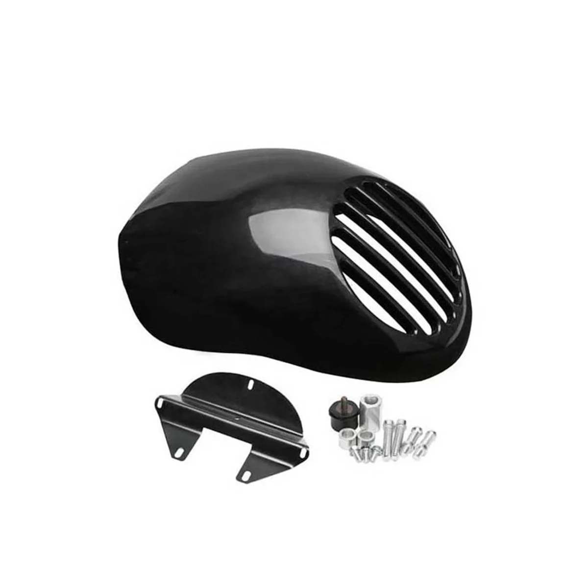 

For Harley 883 XL1200 Retrofit Grille head light lamp Protector Fairing Motorbike Accessories Glossy Black
