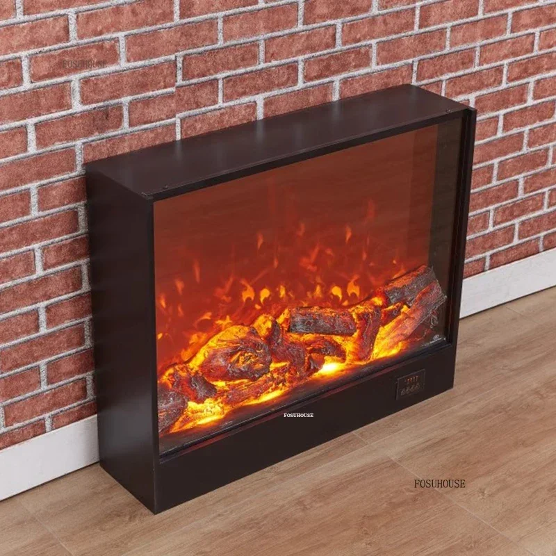 Nordic Fireplaces Core Home Decorative Electric Fireplaces American Living Room Decoration LED Simulation Fake Fire Fireplace