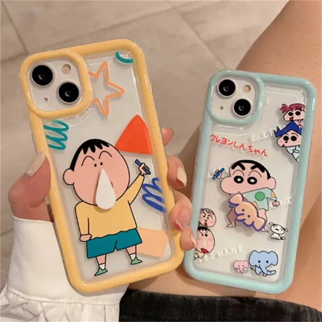 iPhone - しんちゃんさん　専用 3D回転クレヨン付きシンちゃん電話ケース、iPhone 12、13 mini