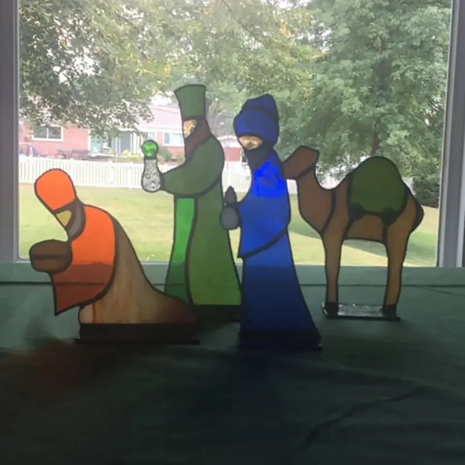 Chirstmas Scenes Of The Birth Of Jesus Nativity Set Xmas Creative Gifts Nativity Scene Outdoor Festival Ornament Art Decorations