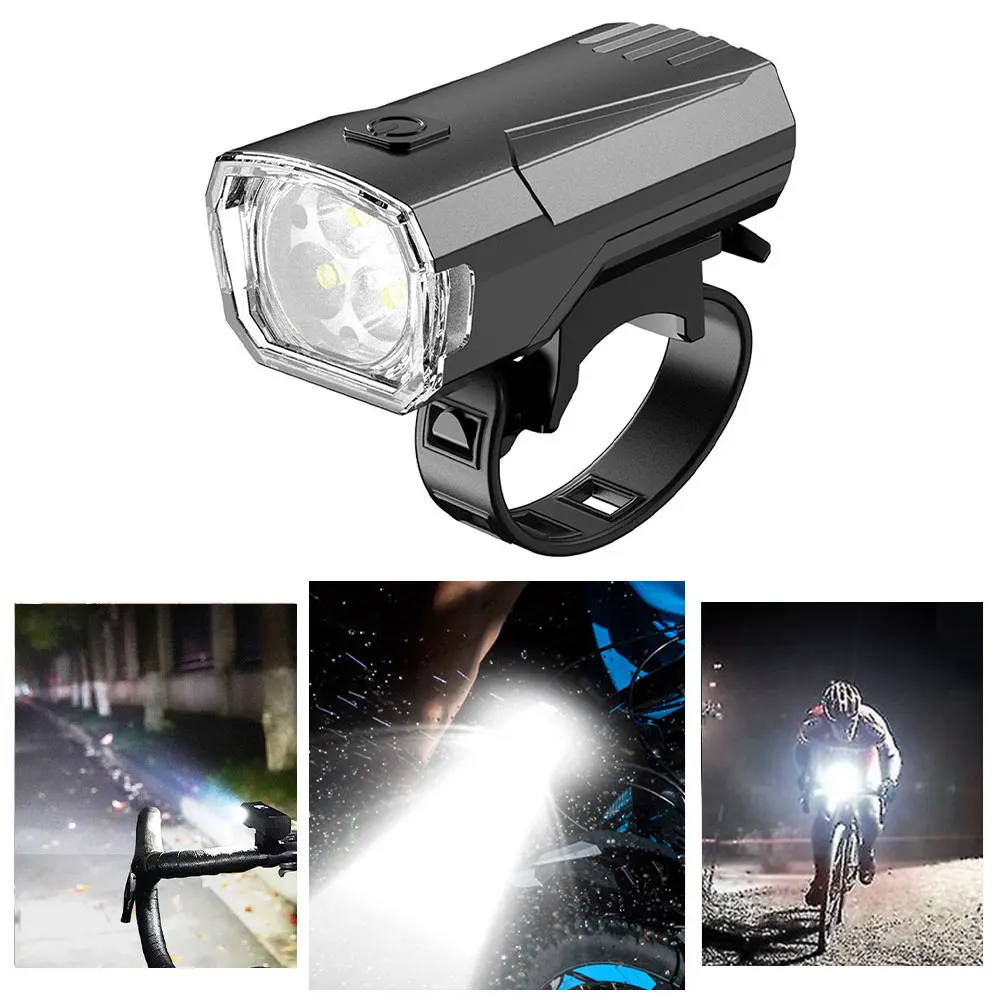 Bicycle Front Light Super Bright LED Bicycle Light Safety Bike Flashlight USB Rechargeable Bicycle Headlight Bicycle Accessories