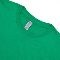 Green Solid Color Clothing Male T Shirts High Quality Cotton Tshirt Summer Casual Cotton Tops Hip Hop Breathable Tee Clothes 2