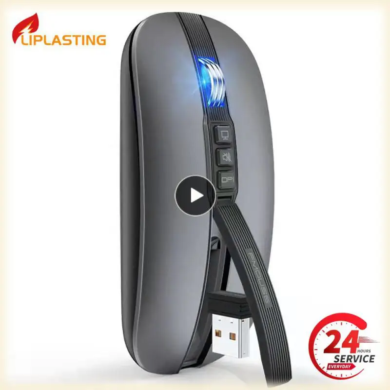 Mouse Wireless Dual Mode 2.4G 1600Dpi Type-C Mouse Ergonomici Silenziosi Ricaricabili Per Laptop Pc Gaming Mouse Gamer