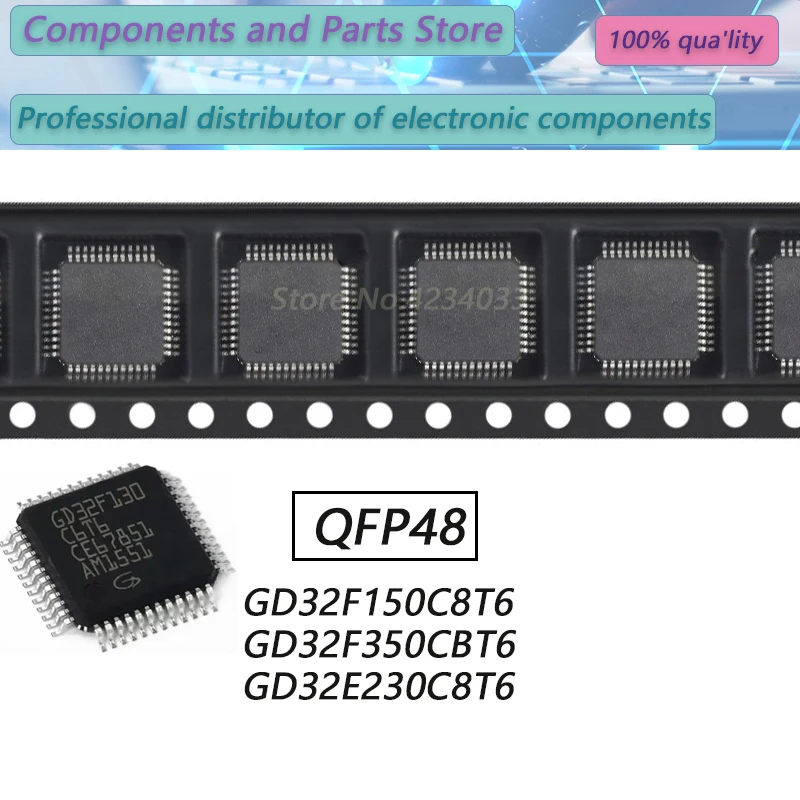 

1PCS GD32F150C8T6 GD32F350CBT6 GD32E230C8T6 GD32E TQFP48 New Original Stock