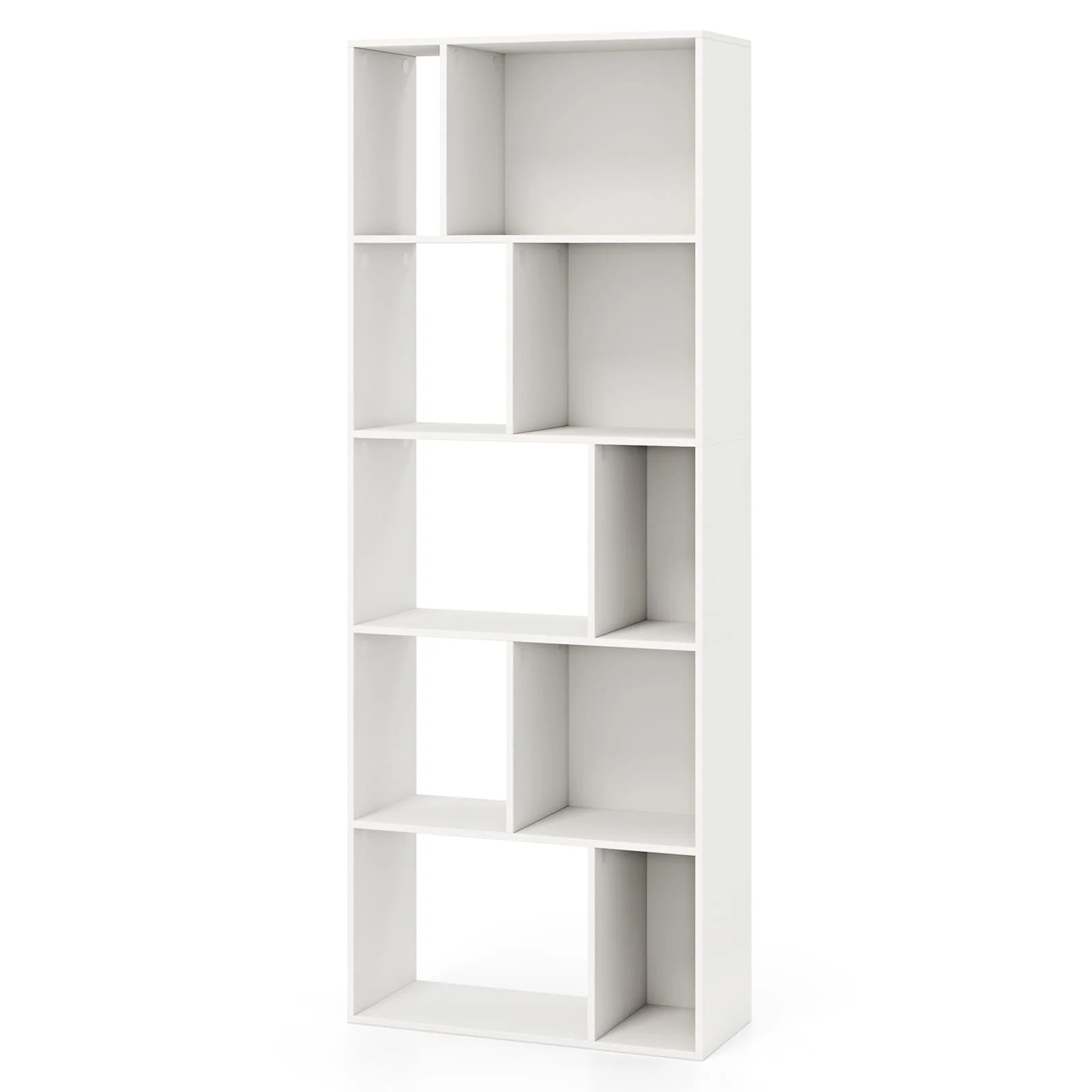 GOFLAME 5-tier Bookshelf Bookcase Home Organizer Display Shelf