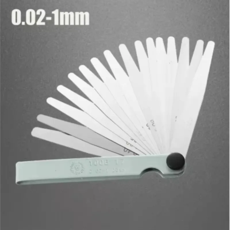 17 Blades 0.02-1.00mm Feeler Gauge Metric Gap Filler Gage Measurment Tool For Engine Valve Adjustment