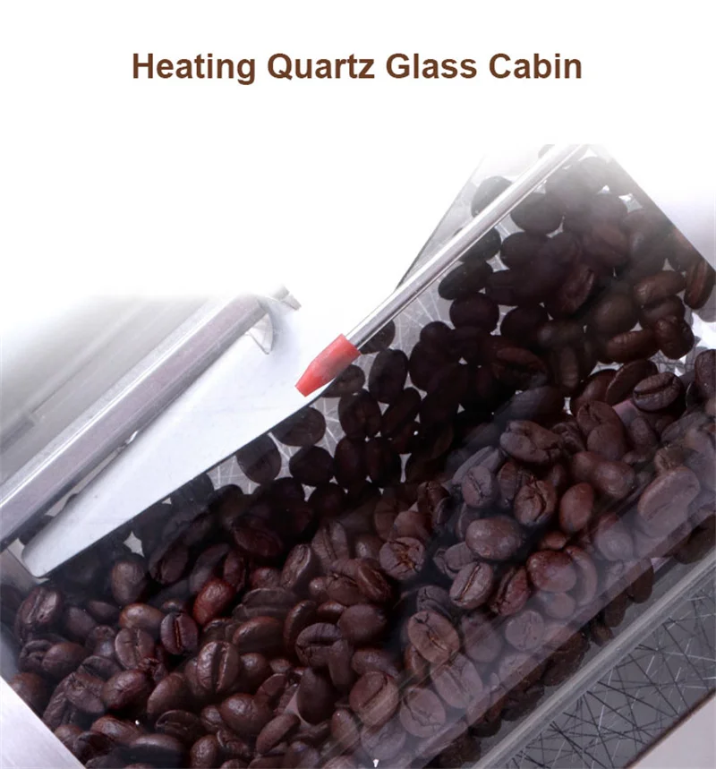 Professional Coffee Roaster Coffee Bean Baker 400g with Silver Skin Extractor Small Bean Roasting Machine Home Use