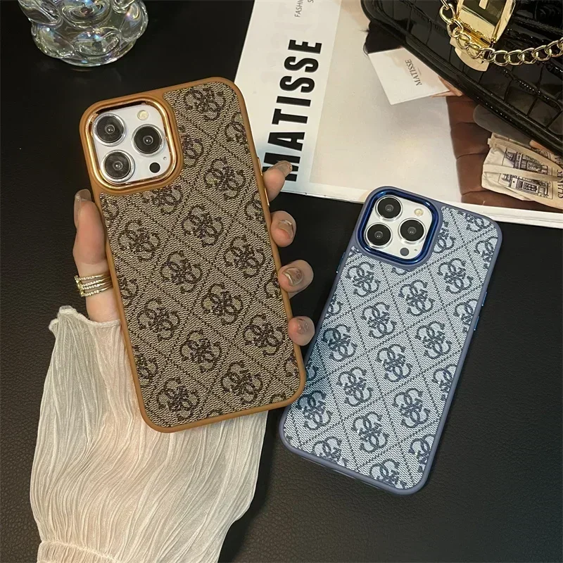 Luxurious Love G What Retro Classical Phone Case For iPhone 15 14 13 12 11 Pro Max Soft Silicone GUESS-ES Creativity Cover
