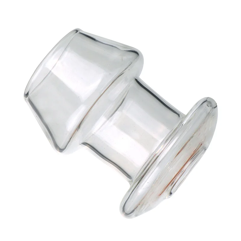 Large Hollow Glass Transparent Tube Backyard Anal Plug Female Masturbation Adult Sexo Anus Expander Speculum Juguetes Sexuales