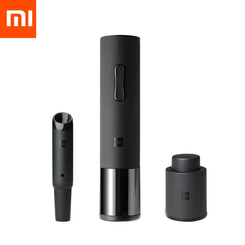 

Xiaomi Huohou Automatic Bottle Opener Electric Red Wine Openers Stopper Fast Decanter Wine Corkscrew Foil Cutter Cork Out Tool