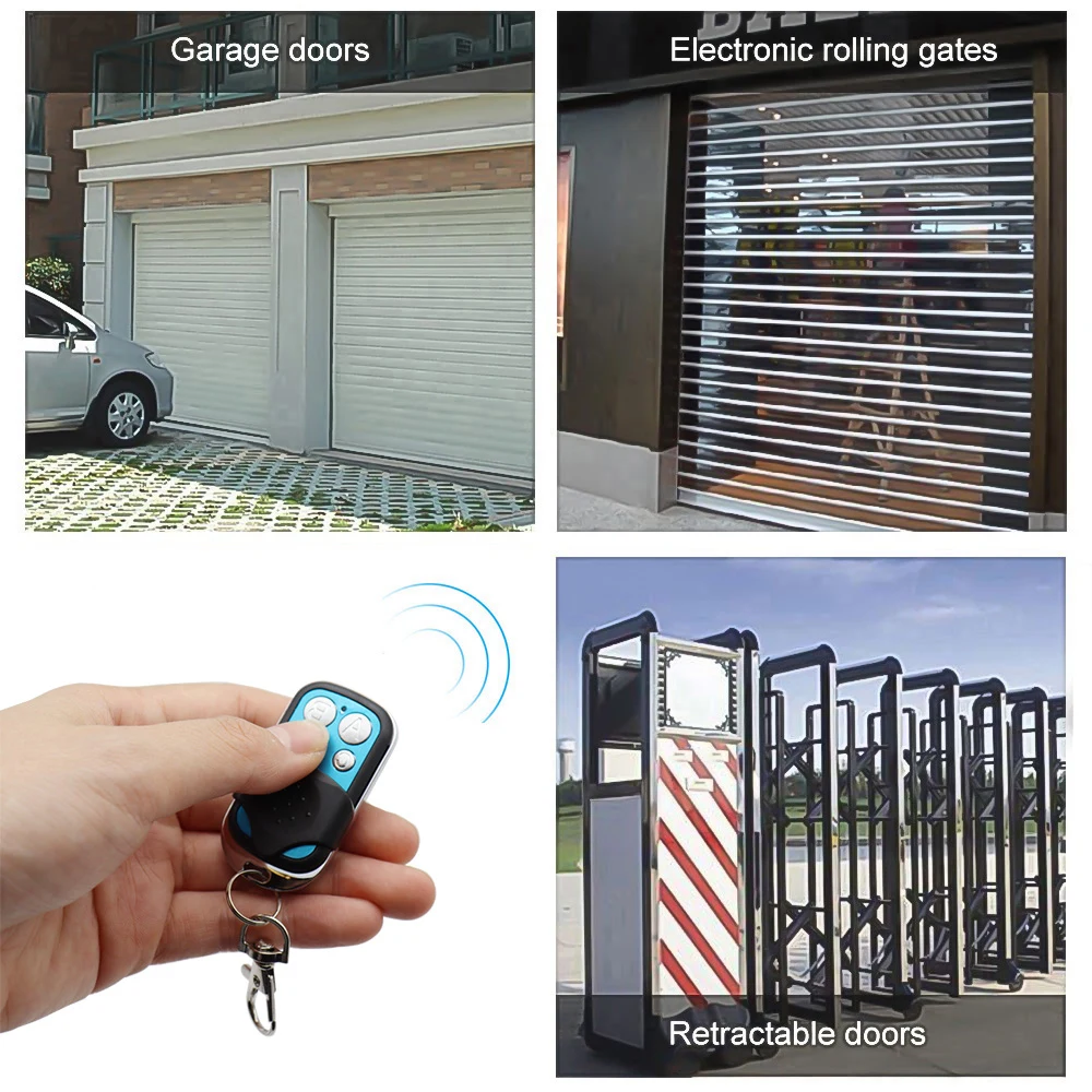 4 Buttons 433.92 Mhz Garage Gate Door Opener Duplicator Copy Remote Controller 433MHZ Remote Control Clone Cloning Code Car_voghion.com