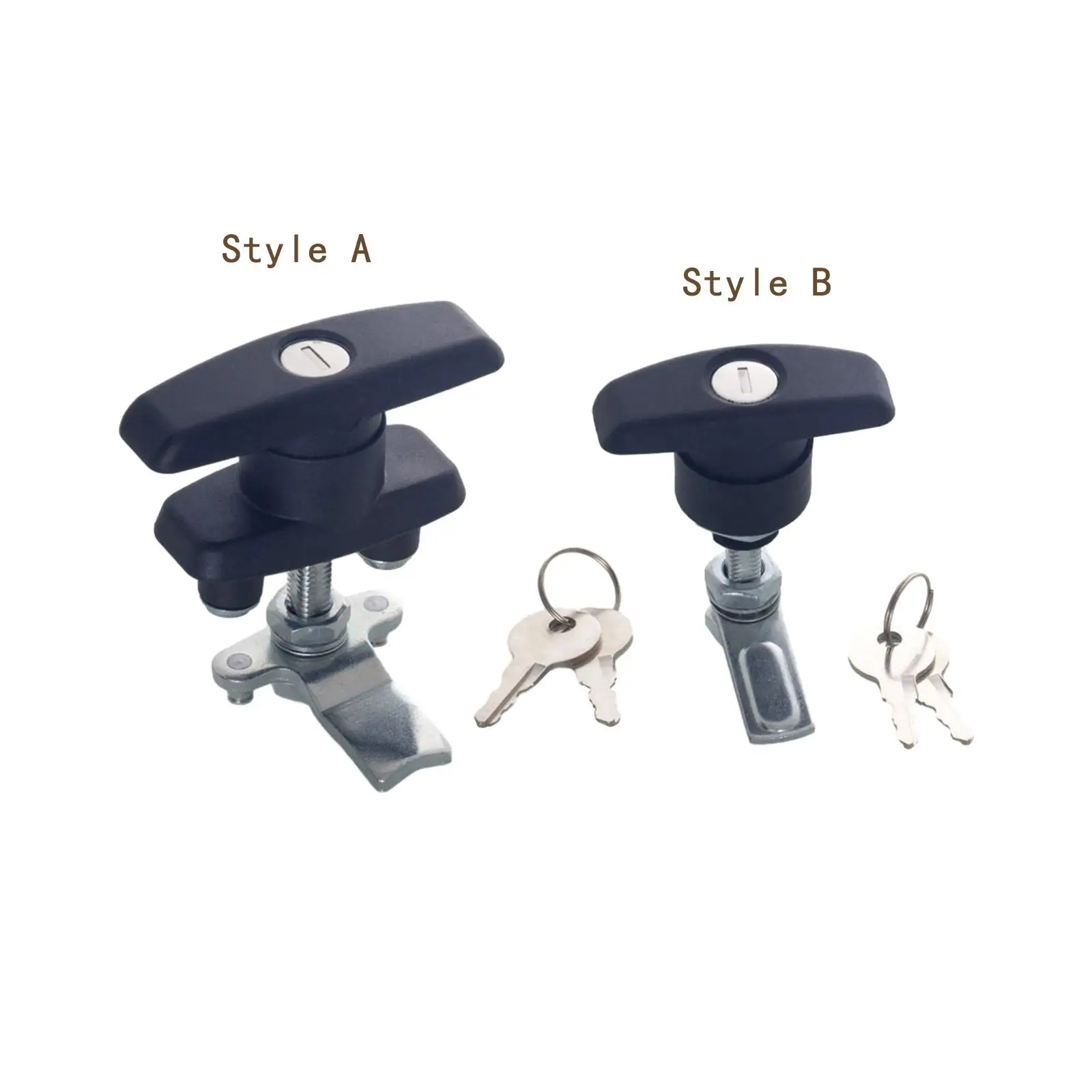 

T Handle Lock Latch Shed Door Lock with Keys Keyed Mechanical Cabinet Door Lock