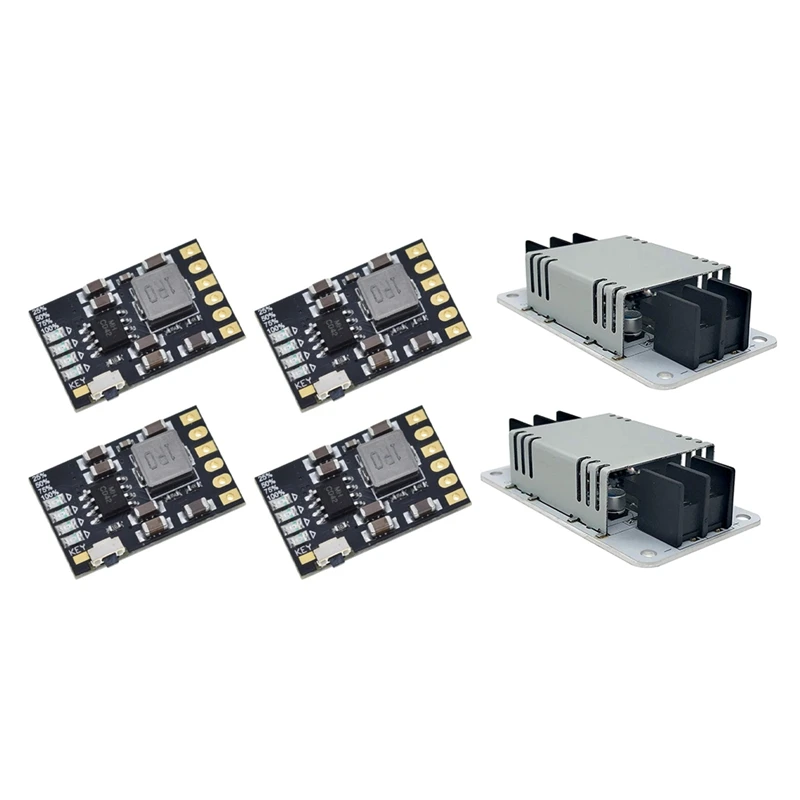 

4 шт., встроенный модуль разряда 2 А, 5 В, 3,7 в/4,2 в с 2 шт. 50 Вт, 12 В постоянного тока, 24-5 В, 10 А, понижающий преобразователь, источник питания для транспортных средств