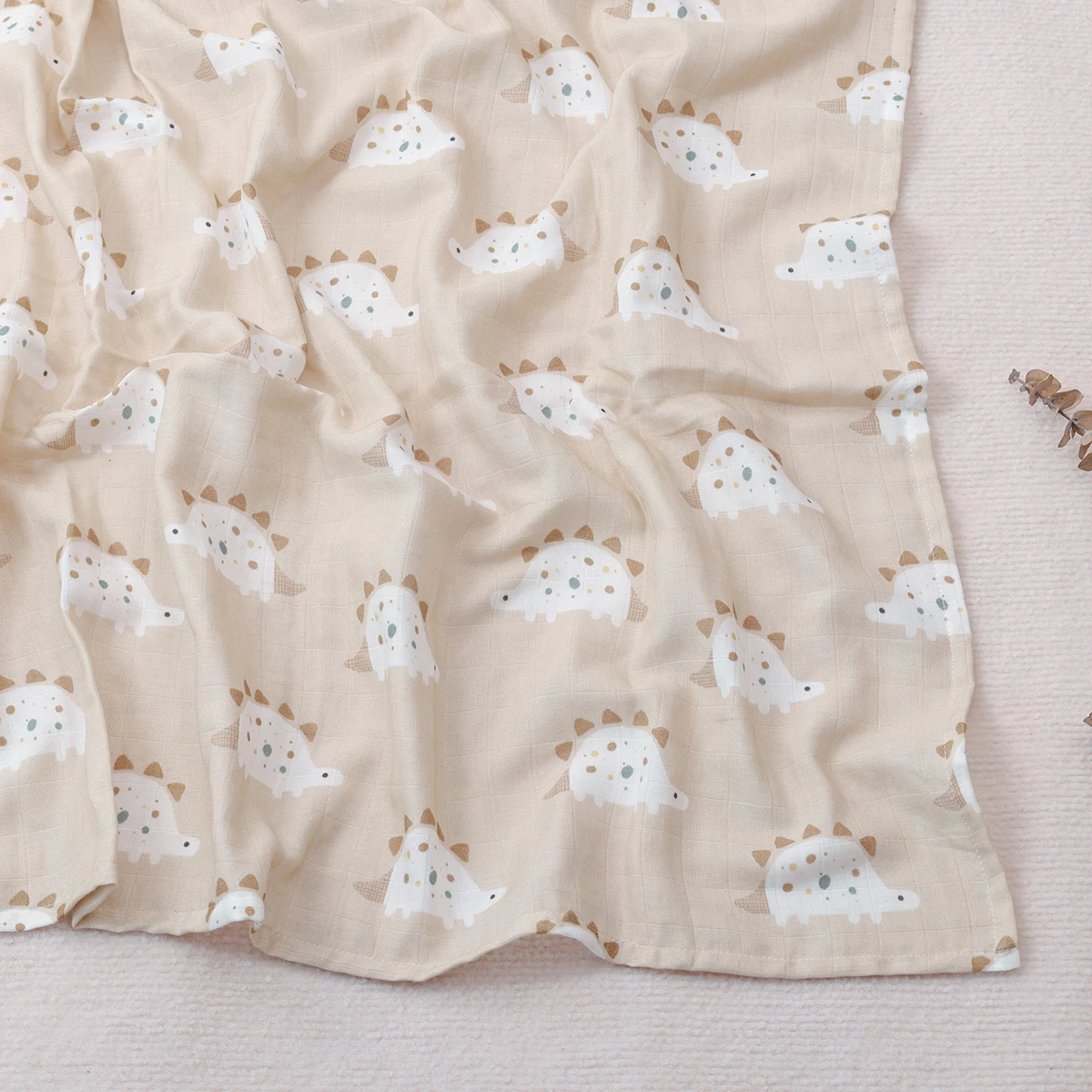 HappyFlute New 1PCS Cute Style 120*110CM Super Skin-friendly&Soft Muslin Cotton Fiber Swaddle Newborn Blanket Baby Infant Wrap 3
