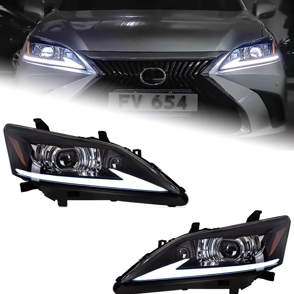 

AKD Car Accessories Head Lamp for Lexus ES ES200 Headlights 2006-2012 ES300 LED Headlight ES250 DRL Signal Projector Lens auto