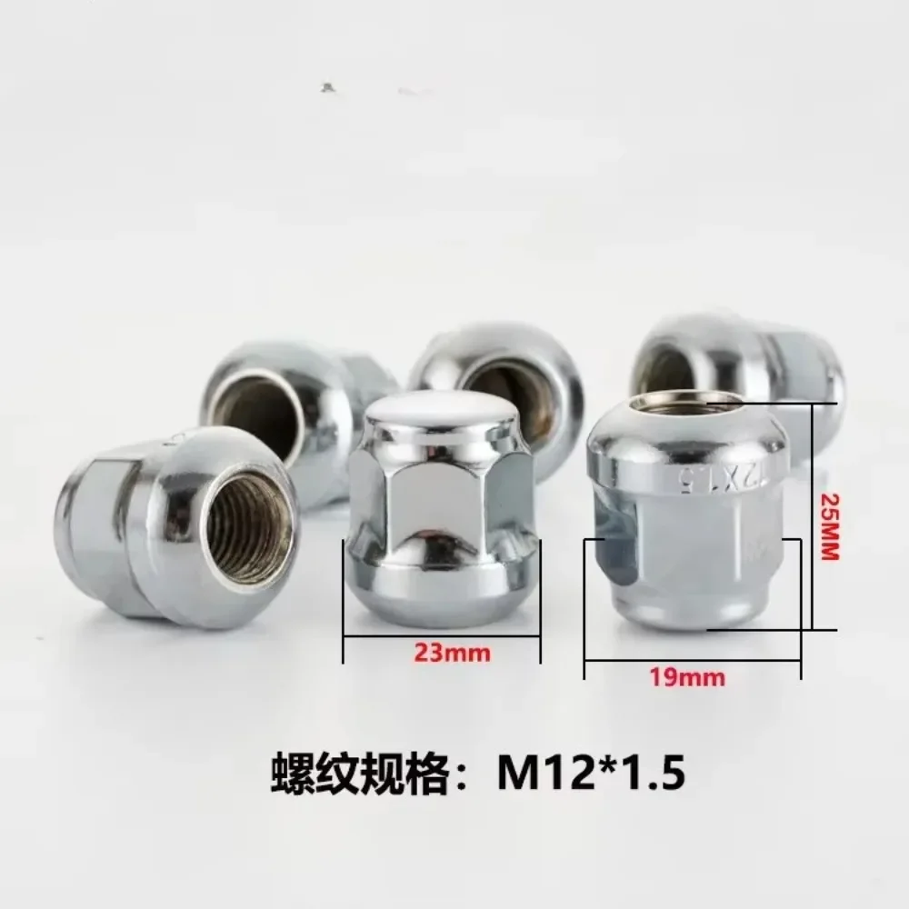 1pc Wheel Lug Nut Screw Suit for Honda Accord City Civic CR-V Fit Odyssey Spirox M12x1.5 Hex 19mm Thickness 28/30/35mm