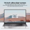 3-year warranty  New laptop Intel N3700 ultra-thin 14.1” HD screen DDR4 16G+2048G high-speed chip WIFI5 business office Notebook 2