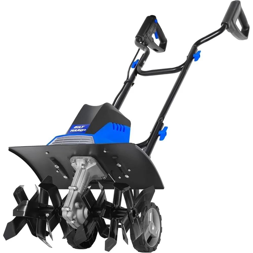 Electric Tiller Cultivator β 16-Inch, 13.5 Amp, 6 Steel Tines, Foldable Garden Rototiller with Adjustable Wheels 1