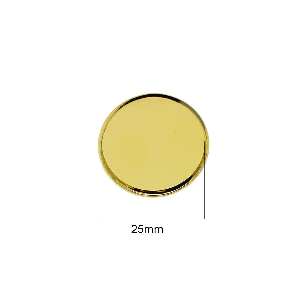 s Brooch Clasps Pin Blank Cabochon Trays Backs fit 25mm Round
