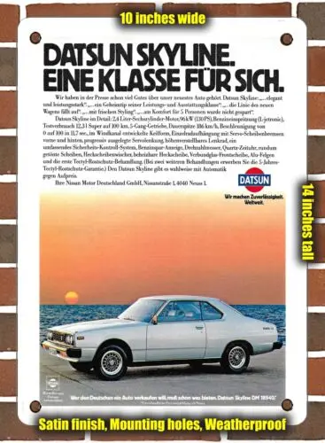 

Металлический знак-1979 Datsun Skyline-свой класс-10x14 дюймов