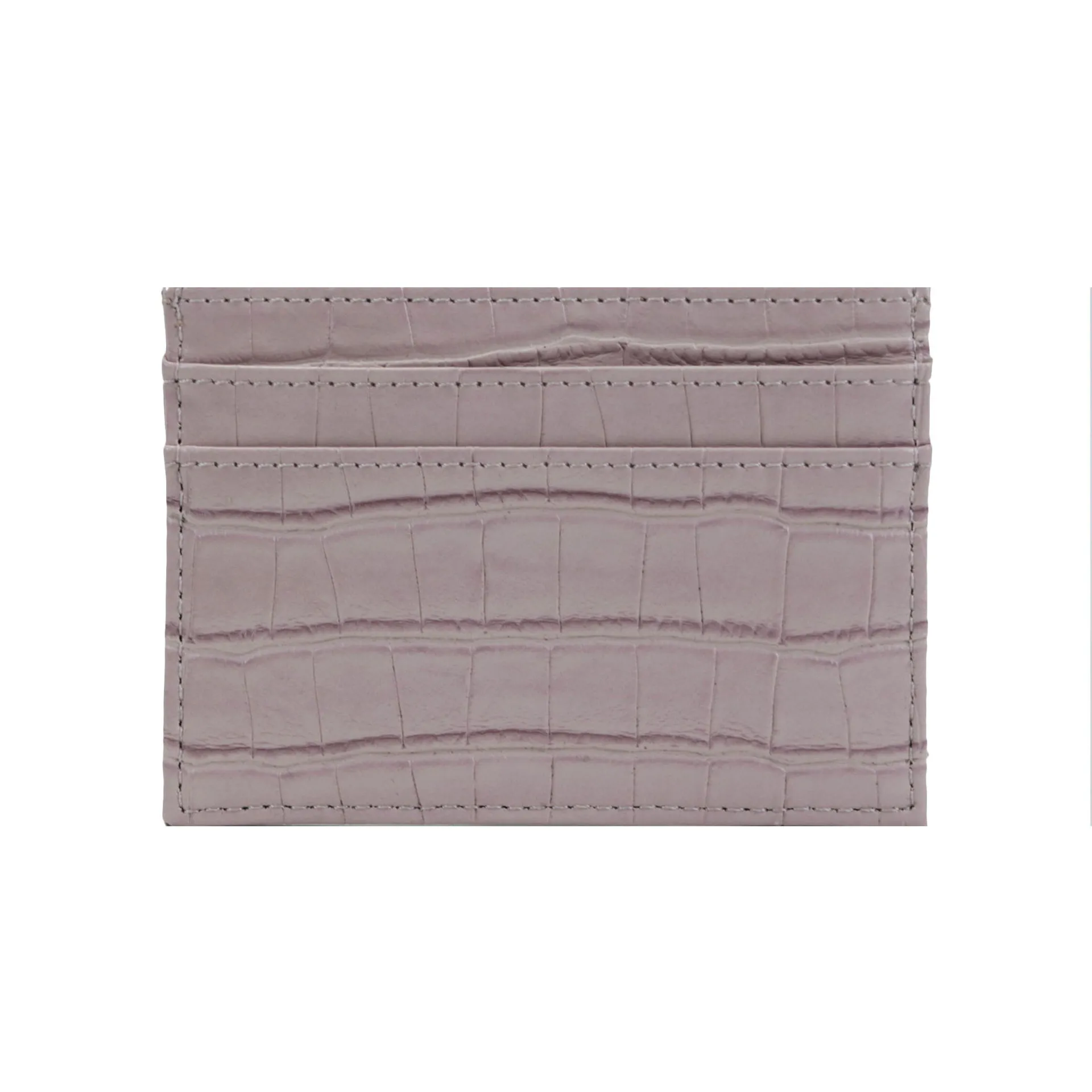 Personalized Initials Slim Leather Card Holder - Custom Monogram Name Wallet and DIY Gift