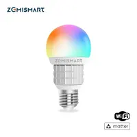 Zemismart WiFi Matter-certified LED Light Bulb RGBCW Smart E27 Dimmable Lamp 7W Siri Google Home Smartthings Alexa 1