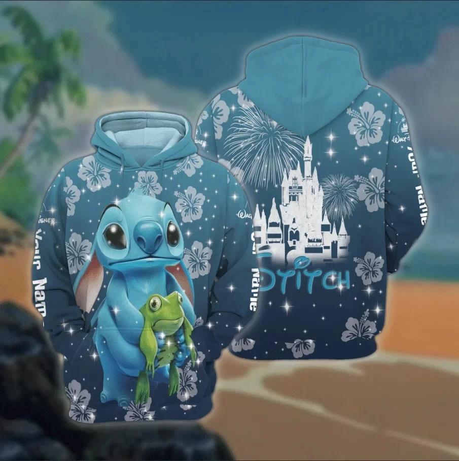 thumbnail image 1 of Nueva sudadera con capucha súper grande para hombre con estampado 3D de Disney Stitch, abrigo con estampado de moda urbana, sudadera con capucha deportiva y de ocio, ropa para hombre, 1 of 5