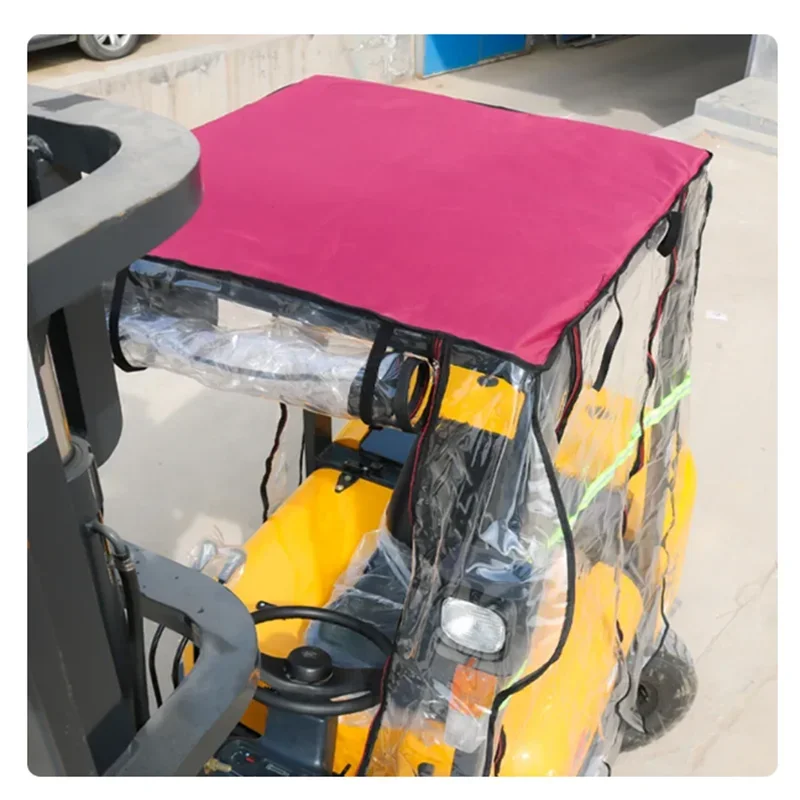 Forklift Rain Cover Car Clothing Thickened Rain Curtain Windshield Awning Suitable For Heli Hangcha Longgong Liugong