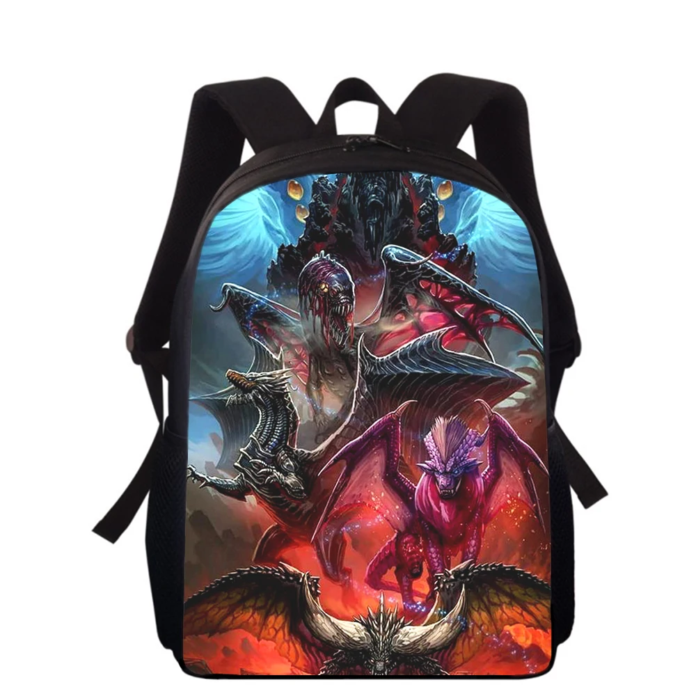 Monster Hunter World: Iceborne 15” 3D Print Kids Backpack Primary School Bags for Boys Girls Back Pack Students School Book Bags